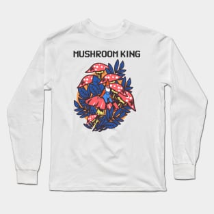 Mushroom King Gnome Long Sleeve T-Shirt